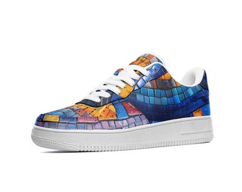 Mosaick Unisex Low Top Leather Sneakers