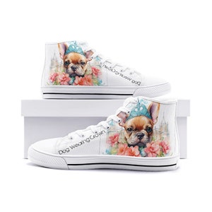 Dog Unisex High Top Canvas Shoes