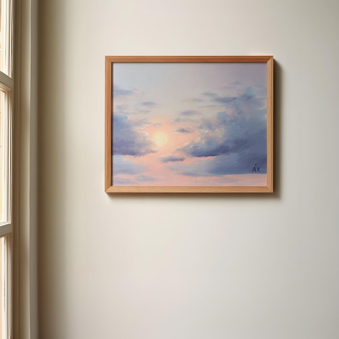Cloud Study No. 3, Oil Painting by A. Kendall | Fine Art Print - Etsy