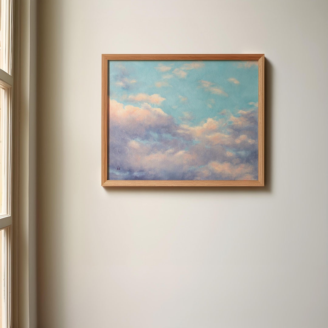 Cloud Study No. 1, Oil Painting by A. Kendall | Fine Art Print - Etsy
