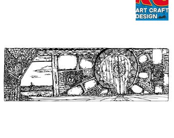 Hand-Drawn Seaside Portal
