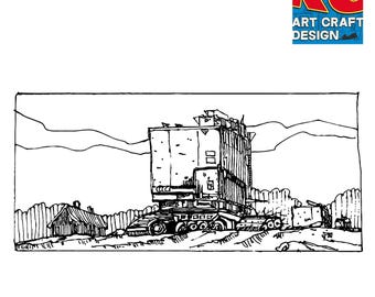 Hand-Drawn Nomad Monolith