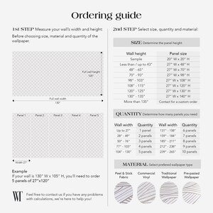 Ordering guide: Measure the height and width of your wall, then choose the size and quantity from the table accordingly.