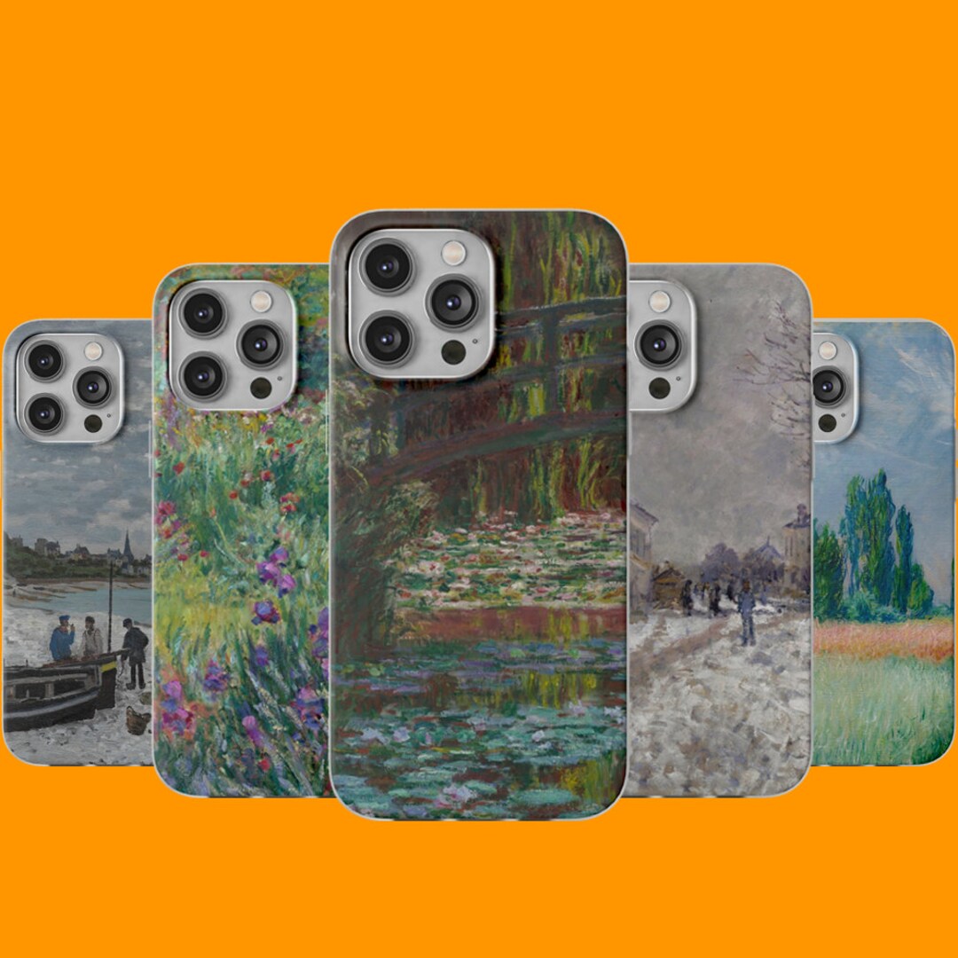 Claude Water Lillies Fine Art Phone Case for iPhone 15, 14, 13