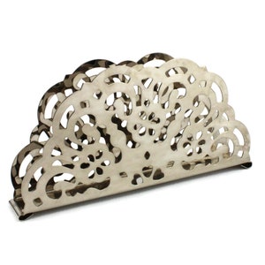 Metall Serviettenhalter, Französisches Esszimmerzubehör, Esstisch Essential Frankreich, Hochzeitstischdekoration, Vintage Verzierter Serviettenständer