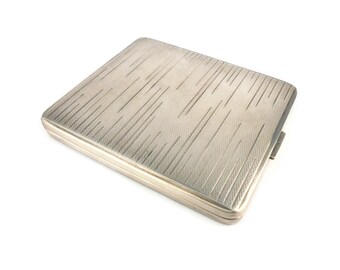 Silver Plated Cigarette Case, LW Cigarette Holder With Space for Monogram  Engraving, Vintage Pocket Smoking Accessory, Tobacciana Box