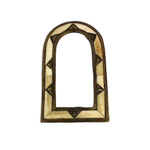 Moroccan Mirror, Antique Moorish Style Wall Hanging Mirror, Small Ornate Mirror, Vintage Living Room Decor, Oriental Home Decoration