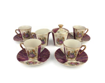 Vintage Keramik Kaffee Set, Bayrisches Kaffee Set, Deutsches Keramik Tee Kaffee Set, Keramik Kaffee Servier Set Deutschland