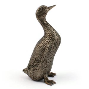 Vintage Duck Figurine, Metal Figurine Of A Duck, Garden Duck Statue, Small Gift Idea, Metal Wildlife Ornament, Animal Lover Gift Idea
