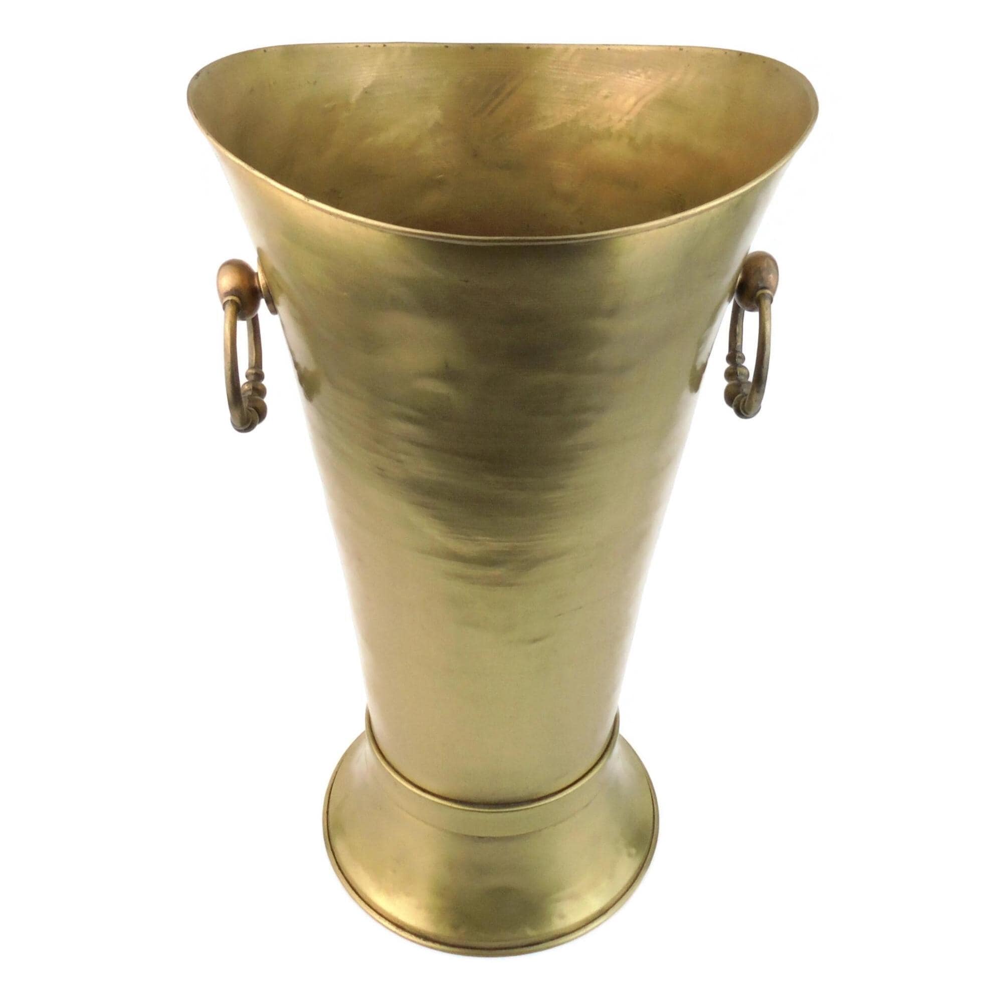 Porte-parapluies Vintage En Laiton - Grande Amphore Design Italien, Modernariato