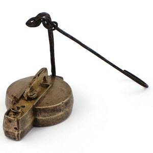 Antique Bronze Mining Lamp, German Hanging Miner’s Lantern, 1920s Industrial Oil Lamp, Betty Lamp, Early 20th Century Collectible Gift Idea