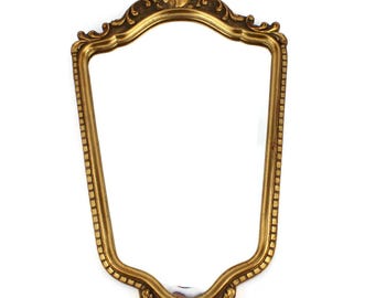 石膏装飾が施されたヴィンテージミラー、石膏装飾が施された