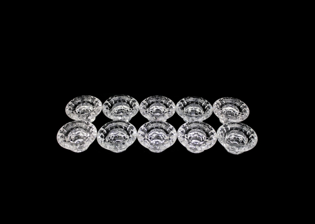 ヴィンテージキャンドルホルダー10個セット、ガラスキャンドルホルダー