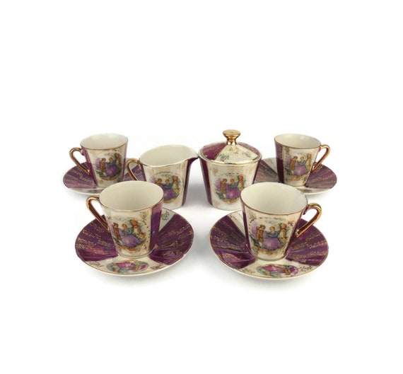 Vintage Keramik Kaffee Set, Bayrisches Kaffee Set, Deutsches Keramik Tee Kaffee Set, Keramik Kaffee Servier Set Deutschland