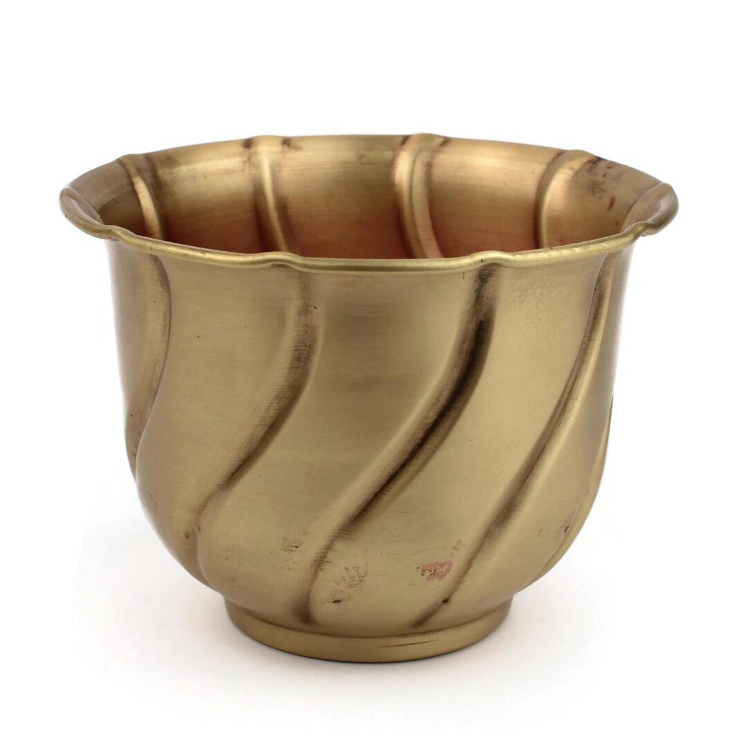 L2804-705 フランスアンティーク スタンド 花台 プランター 真鍮 お花