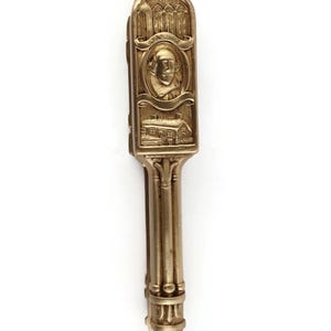 Vintage Brass Shakespeare Nutcracker, William Shakespeare Portrait, 1564–1616, English Brass Souvenir, Collectible Gift Made In England