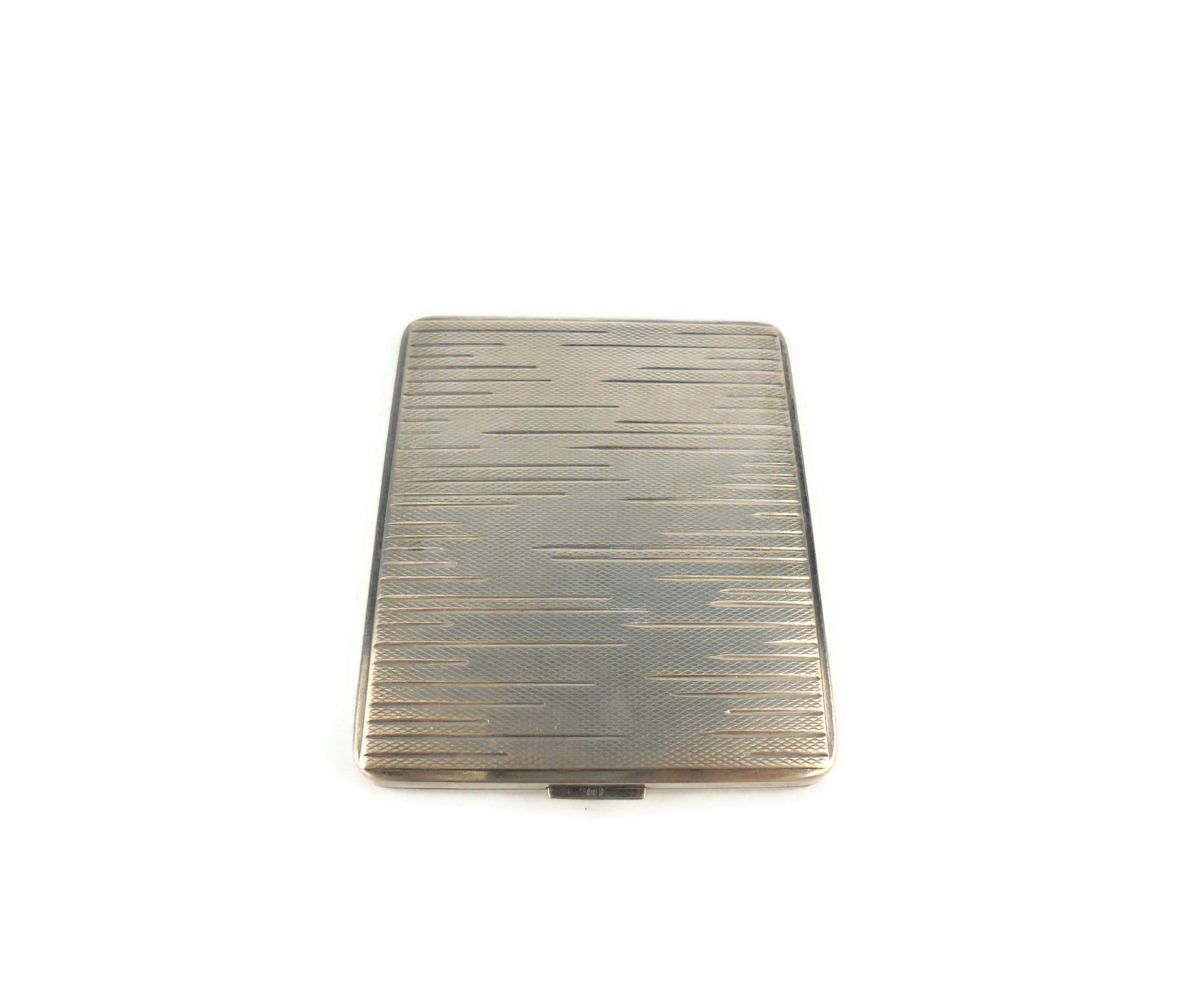 Silver Plated Cigarette Case, LW Cigarette Holder With Space for Monogram  Engraving, Vintage Pocket Smoking Accessory, Tobacciana Box