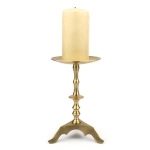Antique Candle Holder With Shish, Brass Small Candle Holder, Vintage Brass Candlestick, Standing Spiked Candle Holder, Single Candle Light
