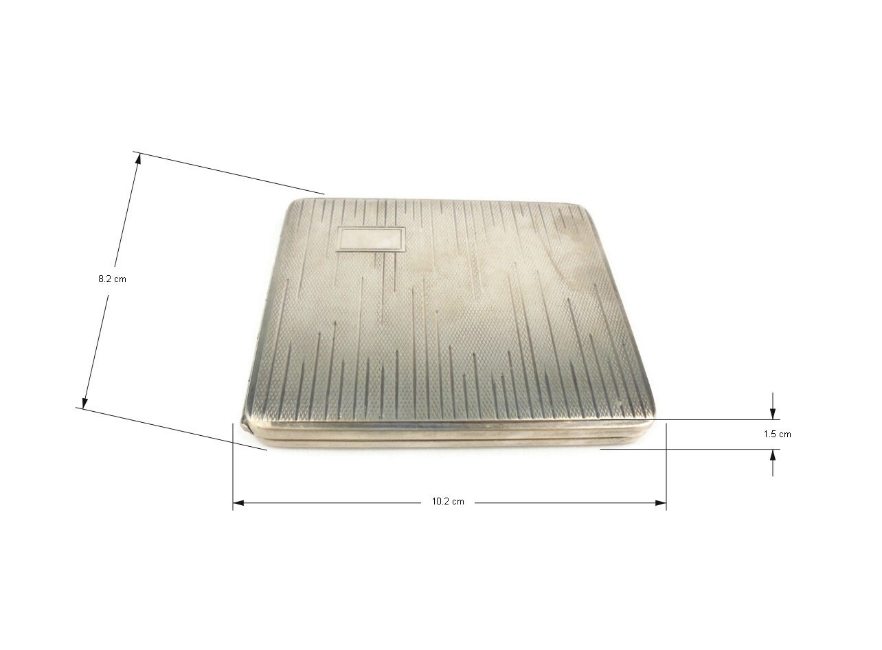 slp cigarette case Silver Plated Cigarette Case, LW Cigarette Holder With Space for Monogram  Engraving, Vintage Pocket Smoking Accessory, Tobacciana Box