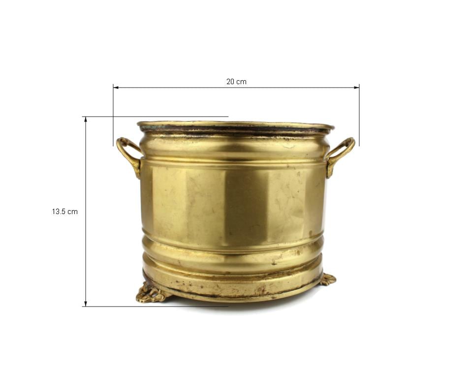 フランスアンティーク 真鍮プランター アンティーク真鍮製プランター