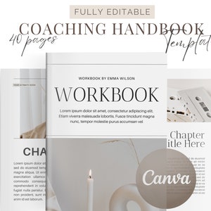 Ebook Template Canva | Canva Ebook Template | Course Workbook Template Canva | Course Creator Workbook Template, Ebook Digital Download