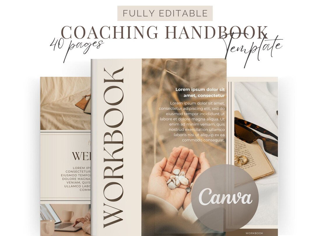 Ebook Template Canva Coaching Guide Book Canva Template Lead Magnet ...