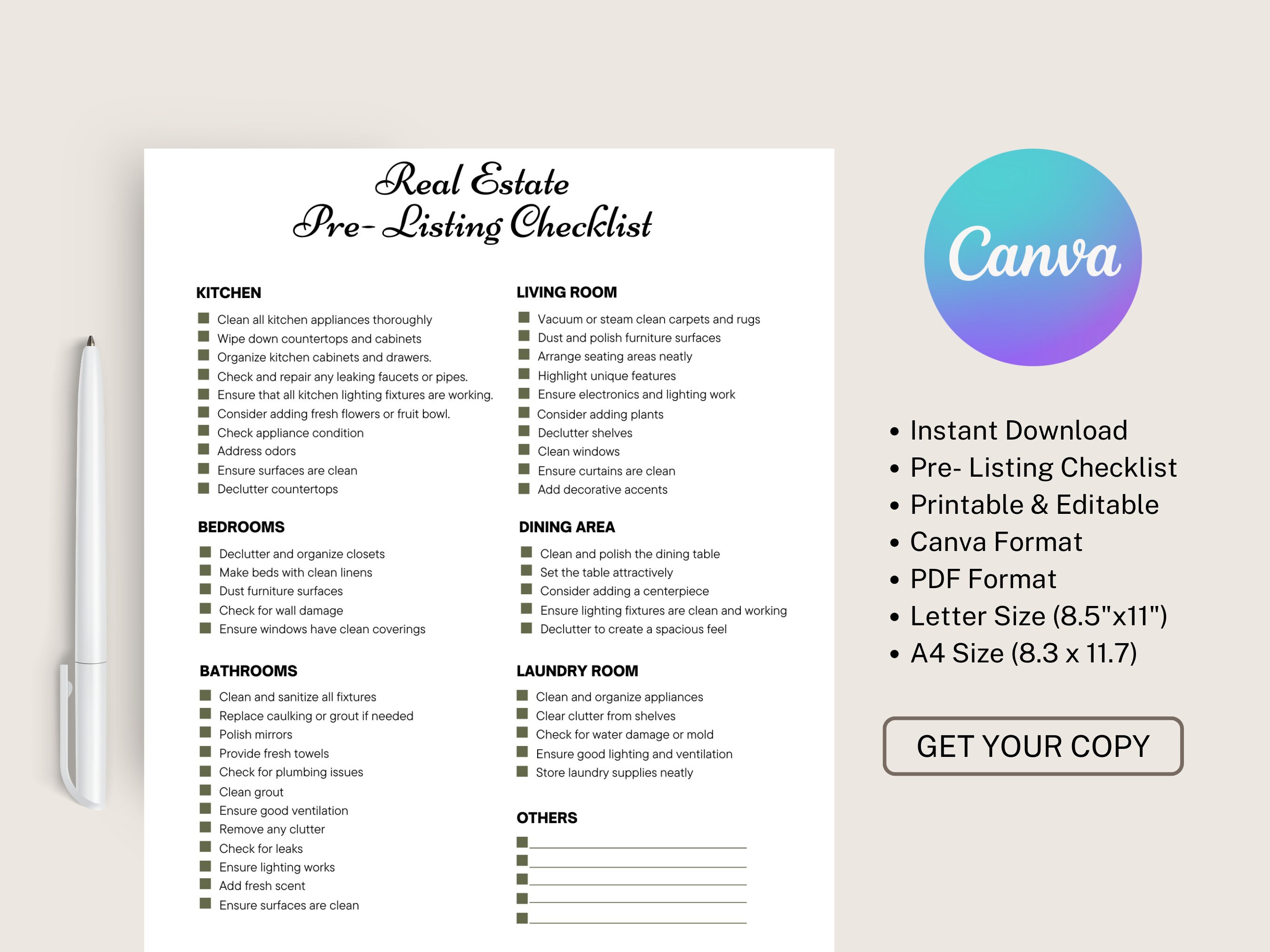 Pre-listing Checklist for Real Estate Agents | Seller Real Estate ...