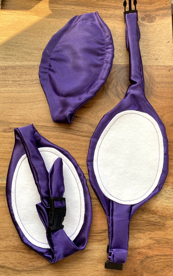 Satin Dog Belly Band: Paracord Buckle, Hair Protection