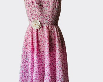 Ladies Handmade Vintage Style Tea Dress size 16