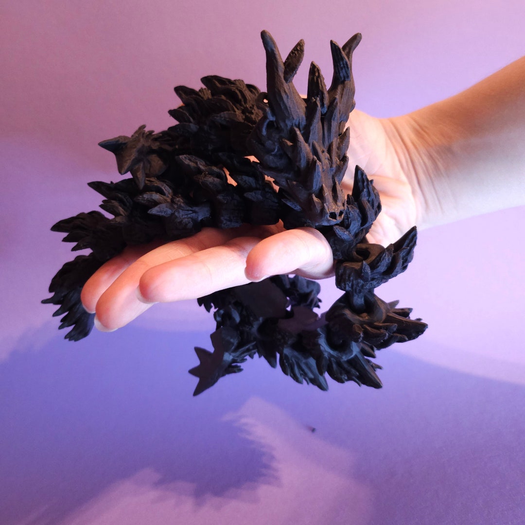 3D Printed, Articulated Dragon, Dragon Flexible Toy, Many Colors - Etsy