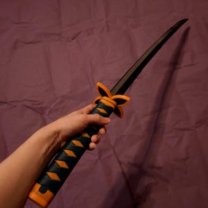 3D-geprint cosplayspeelgoed, anime-katana, demon, instortende Japanse katana-cosplay