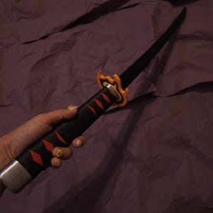 3D-geprint cosplayspeelgoed, anime-katana, demon, instortende Japanse katana-cosplay
