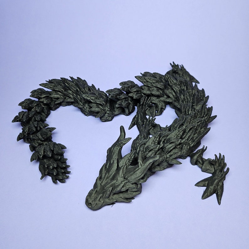 3D Printed, Articulated Dragon, Dragon Flexible Toy, Many Colors - Etsy