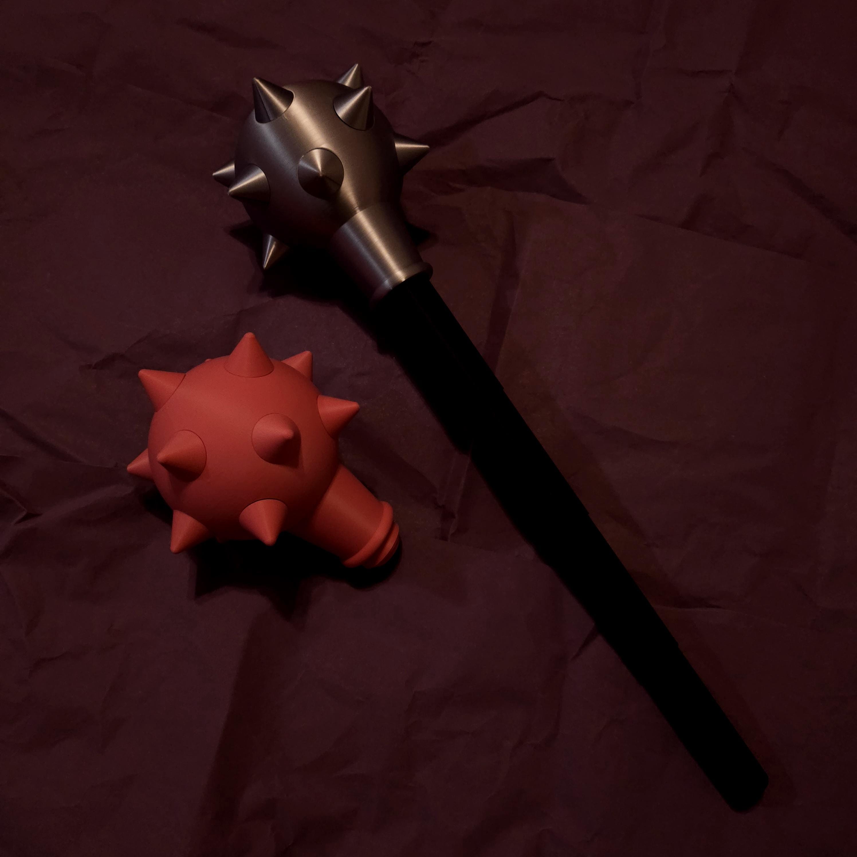 3D printed Plastic Toy, Fidget, Cosplay, Mace, Many Colors