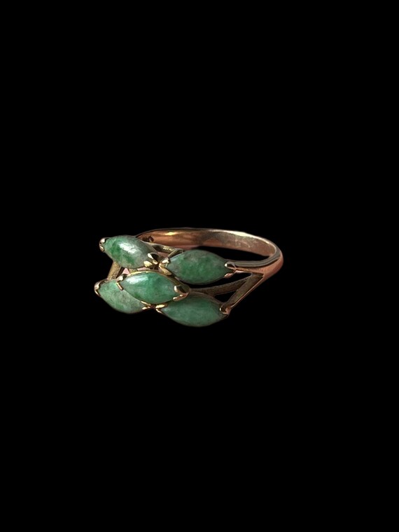 14k Gold and Jade Gemcraft Ring