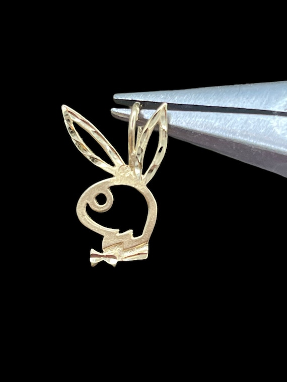 14k Playboy Bunny Charm - Gem