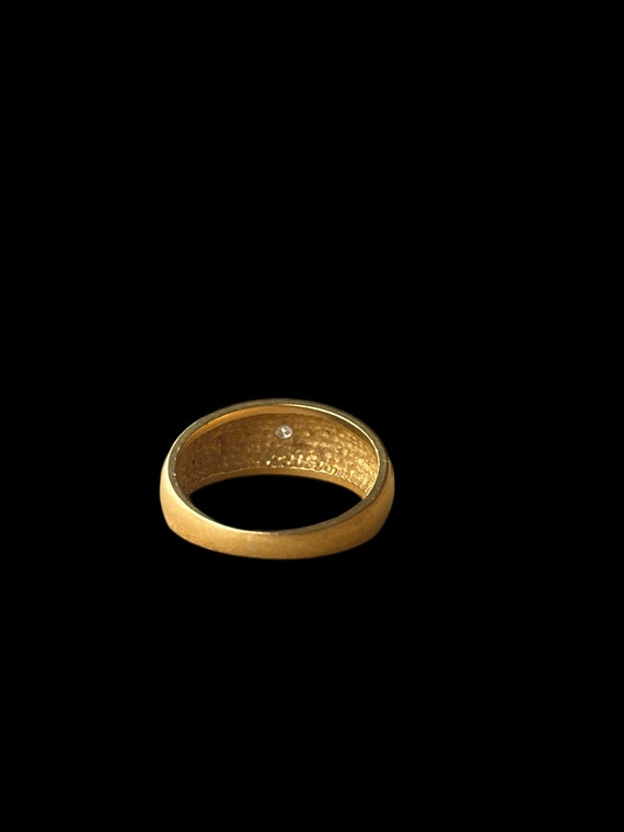 18k Gold and Diamond Starburst Ring - image 3