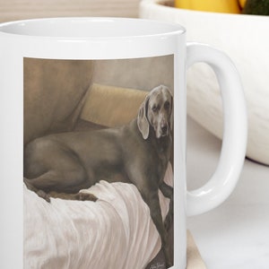 Weimaraner picture gift mug, weimaraner mug, doggy gifts, mug, mugs, coffee mugs, 11oz mug, dog,