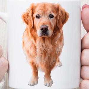 Golden Retriever Mug Beautiful Golden Retriever Cute Golden Retriever Mug Gift for dog lover Dog Mamma Christmas gift 11 & 15oz ceramic mug