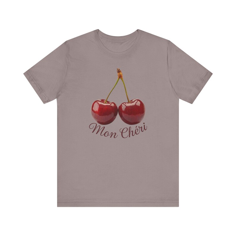 Cherry Coquette Shirt, Mon Cheri Cherry Shirt, Y2K Red Cherries Graphic T-Shirt, Trendy Cherry TShirt for women, Cherry Bomb 90s 2000s Tee image 9