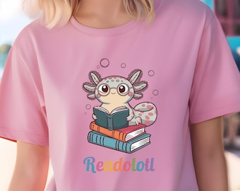 Niedliches Axolotl T-Shirt, Axolotl Grafik T-Shirt, lustiges Axolotl T-Shirt, Axolotl Geschenk für Kinder, Unisex Shirt (MEHR FARBEN)