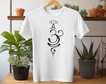 Breathe symbol T shirt yoga t-shirt Unisex mind body mindfulness serenity tranquility relaxation motivational Inspirational shirt meditation