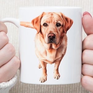 Labrador Retriever Lover Mug Labrador Gift Labrador Mug  Labrador Portrait for dog lover Dog Mamma Christmas gift 11 & 15oz ceramic mugs