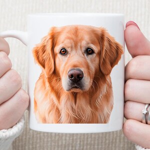 Golden Retriever Mug Beautiful Golden Retriever Cute Golden Retriever Mug Gift for dog lover Dog Mamma Christmas gift 11 & 15oz ceramic mug