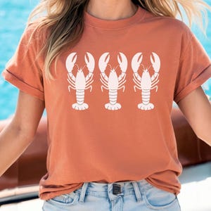 Lobster Shirt, Lobster TShirt Fisherman Aesthetic Womens Clothing, Sardine Tshirt Seafood Shirt, Nautical Shirt, Coastal Tee Cruise shirt