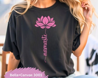Yoga Lotus Flower Namaste t-shirt yoga t-shirt gift,Yoga mom tee,namaste yoga shirt, motivational Inspirational shirt, meditation,yoga gift