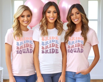 Team Bride Shirts, Bride Shirt, Bachelorette Party Shirts, Bridesmaid Shirts, Bridesmaid Proposal Gift, Bachelorette Shirts, Squad Shirt
