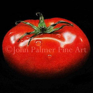 Imagem de tomate Tomate - Cartão de felicitações da minha pintura de um tomate Beefcake