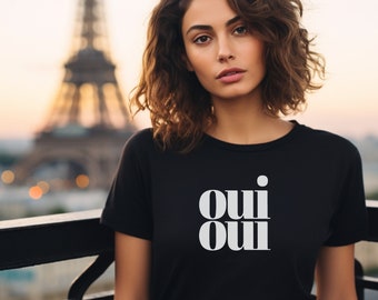 Chemise française Paris T-shirt cadeau pour amoureux de Paris Cadeau t-shirt parisien, t-shirt Paris fille chic Chemise vacances à Paris pour amoureux de la France (Plus de couleurs)