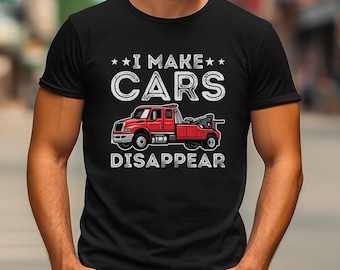 Tow Truck Driver Shirt Car Pick-Up Truck T-Shirt Car Lover Shirt Car Repair TShirt Car Father's Day Shirt For Car Enthusiast Dad Gift